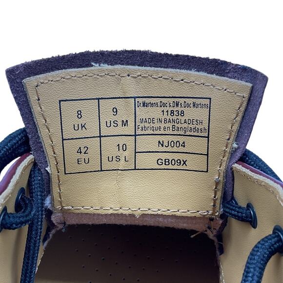 Dr. Martens Heritage Burgundy 1461 Oxford Shoes Size 9 NWT main image 5
